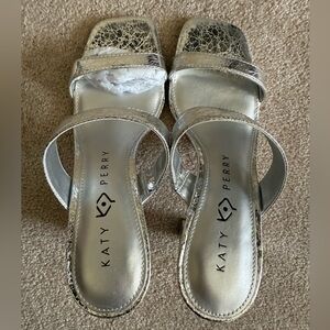 Katy Perry Collections Metallic Silver Heels